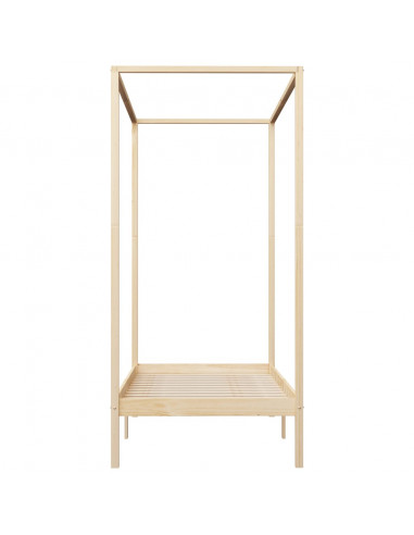 Giroletto a Baldacchino in Legno Massello di Pino 100x200 cm