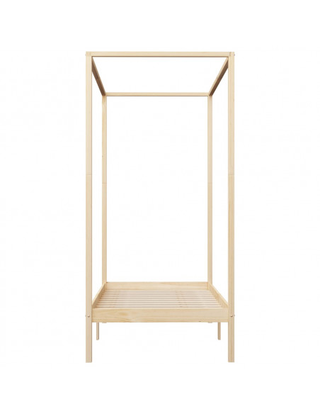 Giroletto a Baldacchino in Legno Massello di Pino 100x200 cm