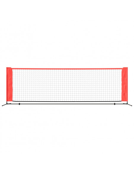 Rete da Tennis Nera e Rossa 300x100x87 cm in Poliestere