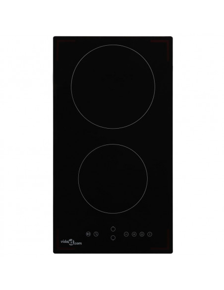 Piano Cottura in Ceramica con 2 Zone e Controlli Touch 3000 W