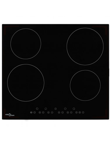 Piano Cottura in Ceramica con 4 Zone e Controlli Touch 6000 W