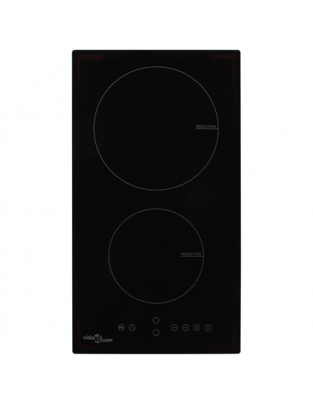 Piano Cottura a Induzione 2 Zone e Controlli Touch Vetro 3500 W
