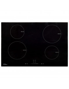 Piano Cottura Induzione 4 Zone Controlli Touch Vetro 77cm 7000W 2