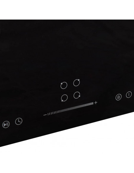 Piano Cottura Induzione 4 Zone Controlli Touch Vetro 77cm 7000W