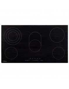 Piano Cottura in Ceramica 5 Zone e Controlli Touch 77 cm 8500 W 2