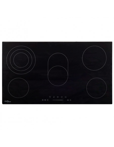Piano Cottura in Ceramica 5 Zone e Controlli Touch 77 cm 8500 W