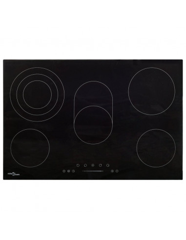 Piano Cottura in Ceramica 5 Zone e Controlli Touch 90 cm 8500 W