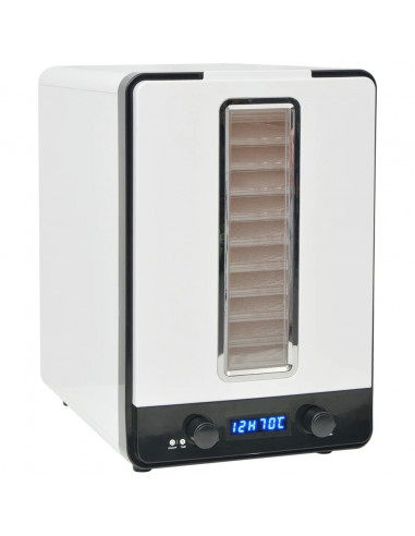 Disidratatore Alimentare con 10 Vassoi 550 W Bianco