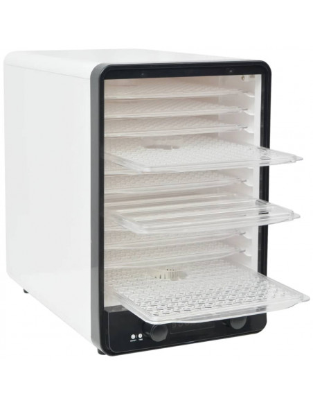 Disidratatore Alimentare con 10 Vassoi 550 W Bianco