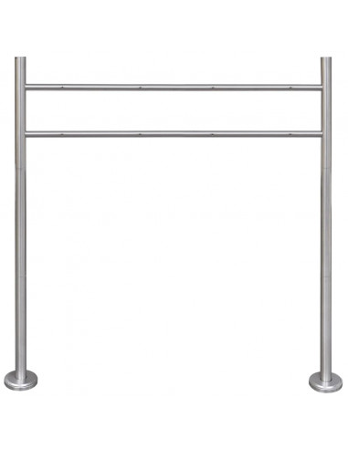 Supporto per 2 casette della posta in acciaio inossidabile