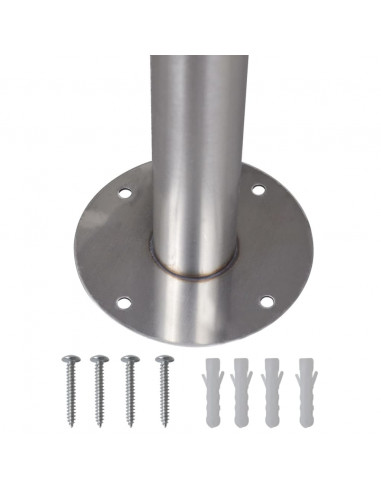 Supporto per 2 casette della posta in acciaio inossidabile