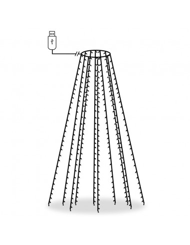 Rete di Luci per Albero di Natale con 300 LED 300 cm