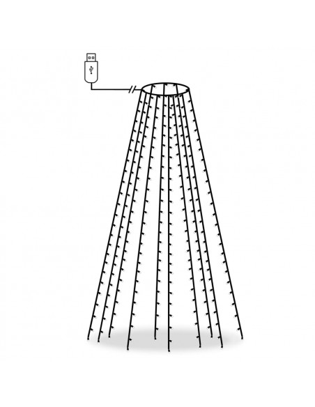 Rete di Luci per Albero di Natale con 250 LED 250 cm