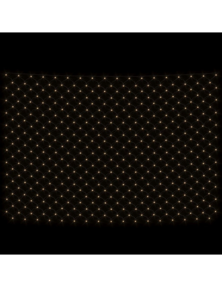 Luci di Natale Rete Bianco Caldo 3x2m 204 LED Interni Esterni