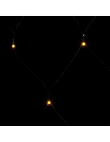 Luci di Natale Rete Bianco Caldo 3x2m 204 LED Interni Esterni