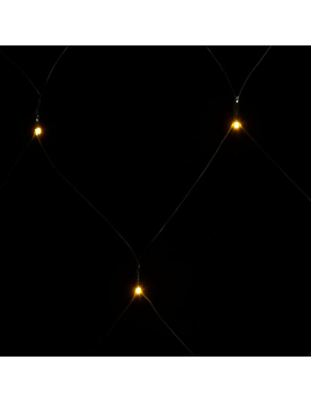 Luci di Natale Rete Bianco Caldo 3x2m 204 LED Interni Esterni