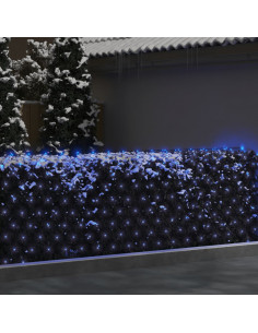 Luci di Natale a Rete Blu 3x3m 306 LED Interni Esterni 2