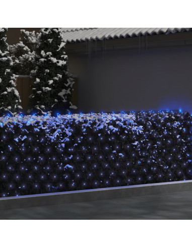 Luci di Natale a Rete Blu 3x3m 306 LED Interni Esterni