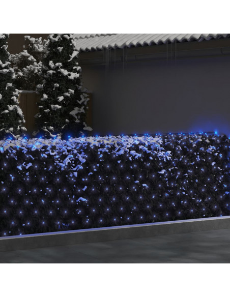 Luci di Natale a Rete Blu 3x3m 306 LED Interni Esterni