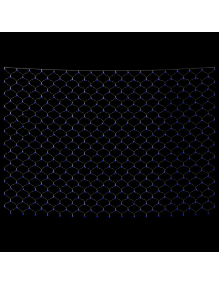 Luci di Natale a Rete Blu 3x3m 306 LED Interni Esterni
