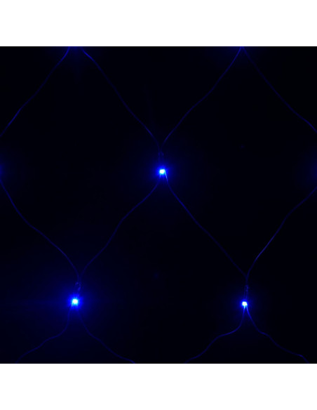 Luci di Natale a Rete Blu 3x3m 306 LED Interni Esterni