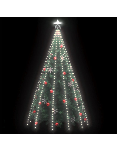 Luci per Albero 500 LED Bianco Freddo 500 cm Interno Esterno