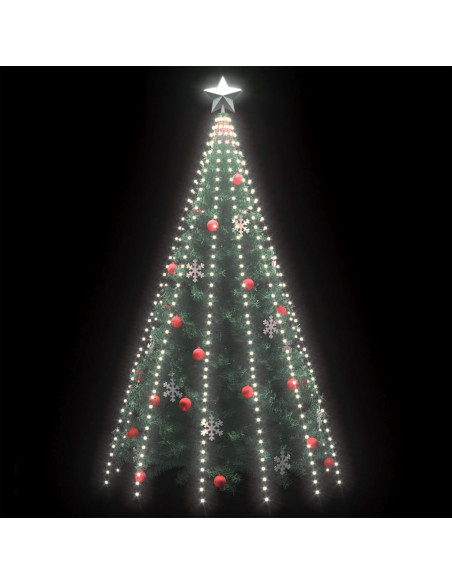 Luci per Albero 500 LED Bianco Freddo 500 cm Interno Esterno