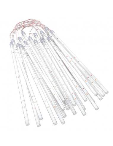 Luci Meteoriche 20pz 30cm Colorate 480 LED Interni Esterni