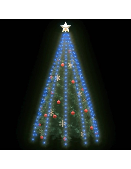 Rete di Luce per Albero di Natale 300 LED Blu 300 cm
