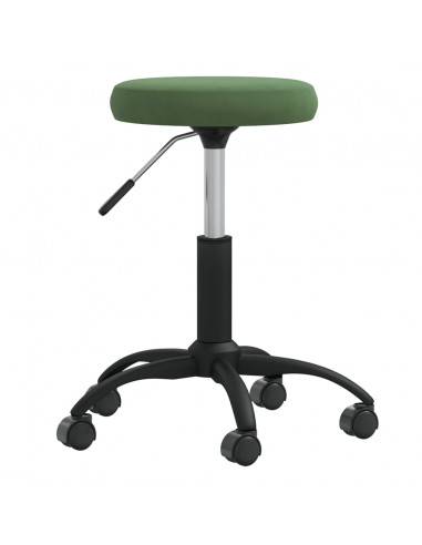 Sgabello da Massaggio in Velluto Verde Scuro