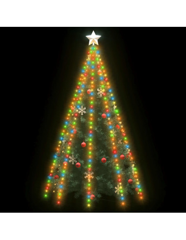 Rete di Luce per Albero di Natale 400 LED Multicolori 400 cm