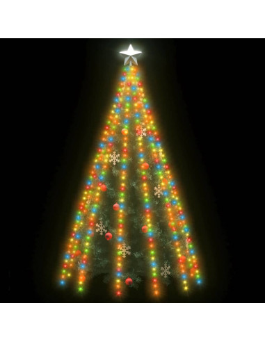 Luci per Albero 500 LED Multicolori 500 cm Interno Esterno