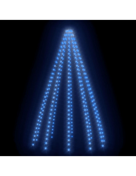 Rete di Luce per Albero di Natale 250 LED Blu 250 cm