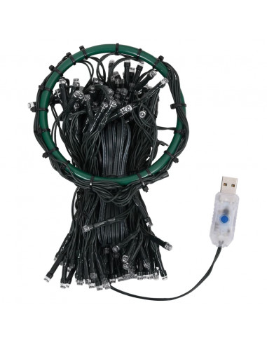 Rete di Luce per Albero di Natale 250 LED Bianco Freddo 250 cm