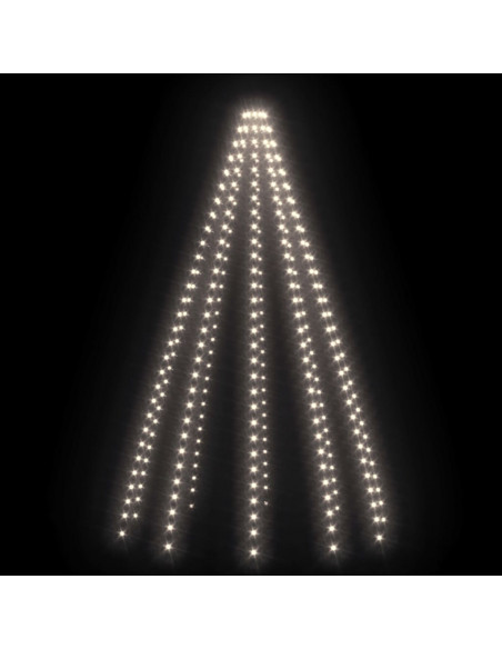 Rete di Luce per Albero di Natale 300 LED Bianco Freddo 300 cm