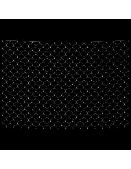 Luci di Natale Rete Bianco Freddo 3x2m 204 LED Interni Esterni