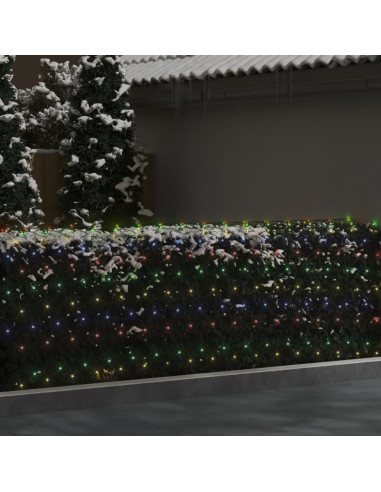 Luci di Natale Rete Colorate 3x2m 204 LED Interni Esterni