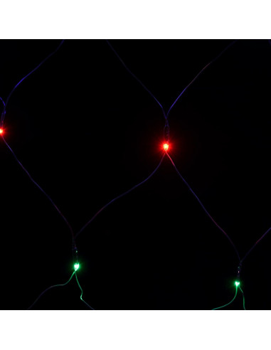Luci di Natale Rete Colorate 3x2m 204 LED Interni Esterni