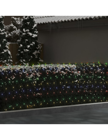 Luci di Natale a Rete Colorate 3x3m 306 LED Interni Esterni
