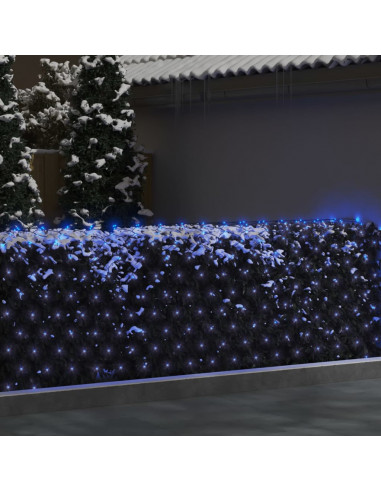 Luci di Natale Rete Blu 4x4m 544 LED Interni Esterni