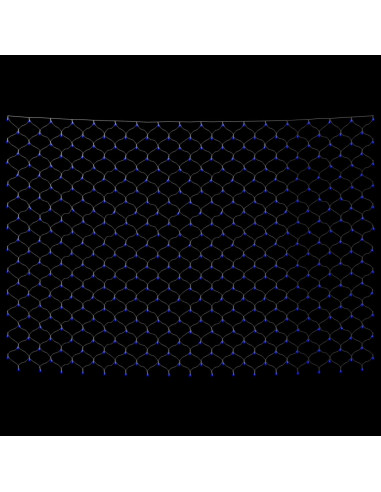 Luci di Natale Rete Blu 4x4m 544 LED Interni Esterni