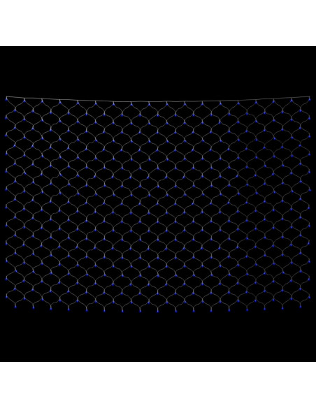 Luci di Natale Rete Blu 4x4m 544 LED Interni Esterni