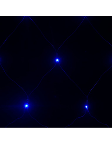 Luci di Natale Rete Blu 4x4m 544 LED Interni Esterni
