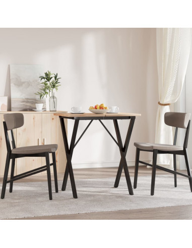 Telaio Gambe a X per Tavolo da Pranzo 60x50x73 cm in Ghisa
