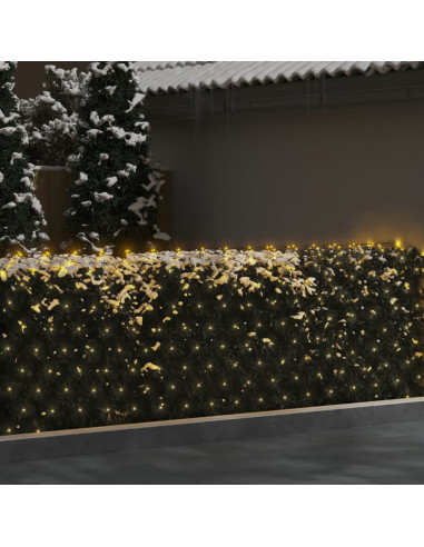 Luci di Natale Rete Bianco Caldo 4x4m 544 LED Interni Esterni