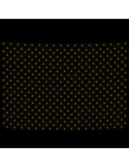 Luci di Natale Rete Bianco Caldo 4x4m 544 LED Interni Esterni