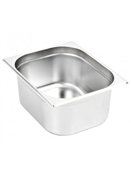 Contenitori Gastronorm 2 pz GN 1/2 150 mm in Acciaio Inox