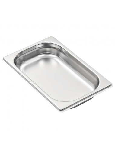 Contenitori Gastronorm 12 pz GN 1/4 40 mm in Acciaio Inox