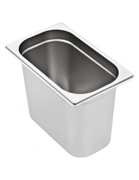 Contenitori Gastronorm 4 pz GN 1/4 200 mm in Acciaio Inox