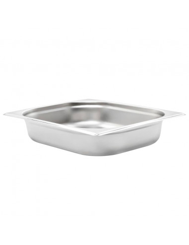 Contenitori Gastronorm 4 pz GN 1/2 65 mm in Acciaio Inox